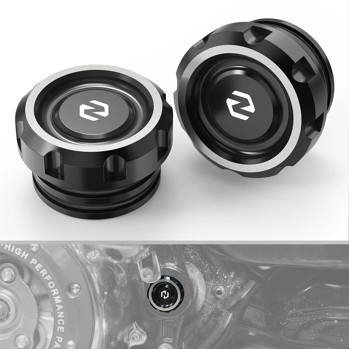 2X Aluminium Frame Hole Plugs for Harley Road King Special FLHRXS (2017–2024) 47000344