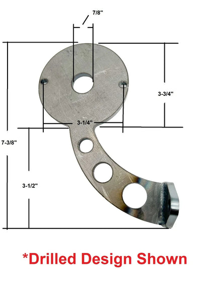 Tail Light Bracket for Custom Curved Slotted Flush Mount 1959 Cadillac (1959–1959)