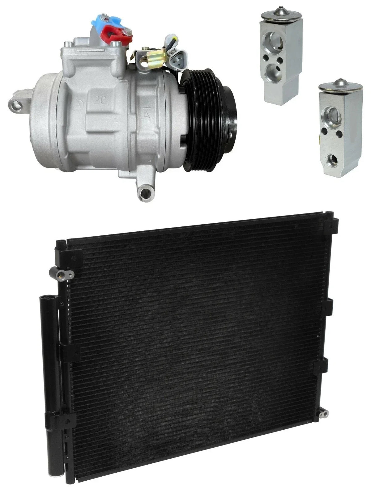 AC Compressor Kit With Condenser for Toyota Land Cruiser 4.7L (2001–2007)