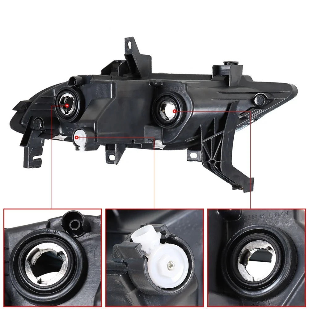 Set of 2 Front Bumper Fog Lamp Assemblies for Nissan Maxima (2016–2019)