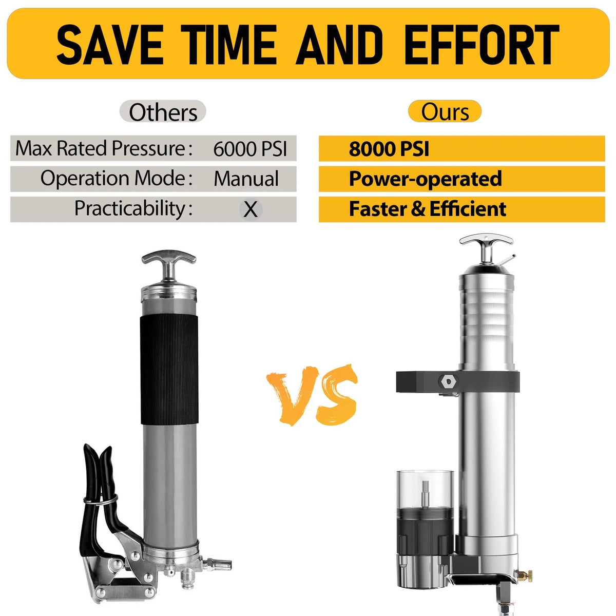 Electric Grease Gun Drill Adapter for ATIVERE (14 OZ)