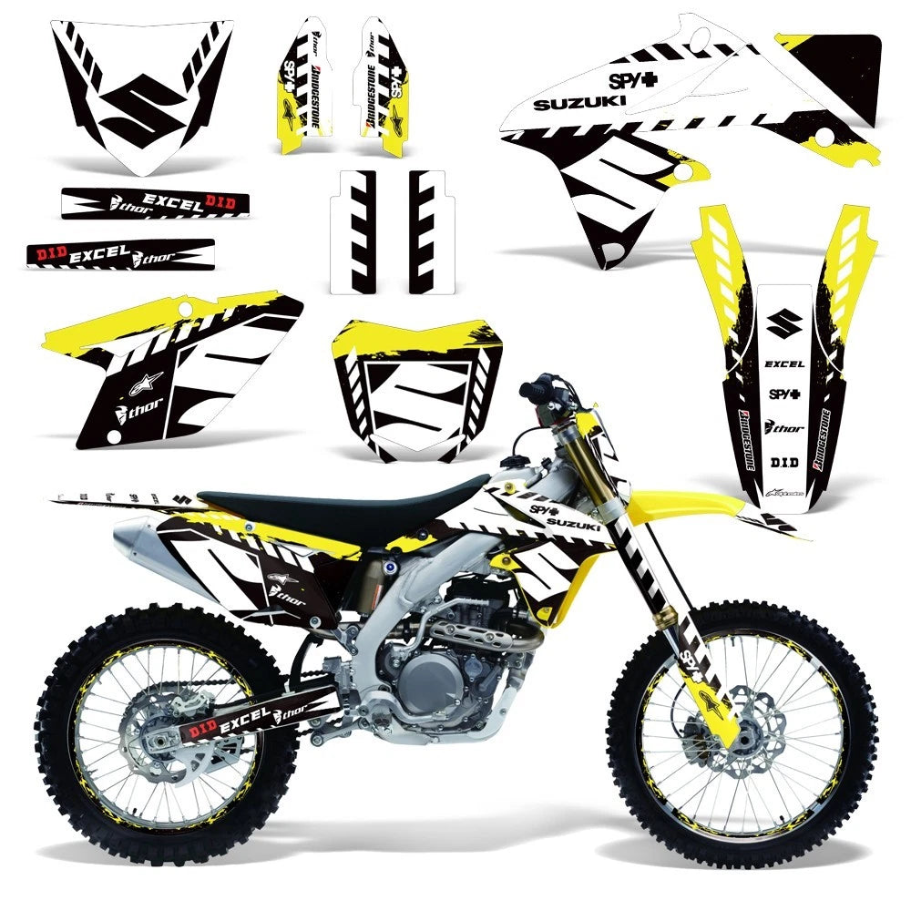 Graphic Stickers +#PLT/RIM Decals for Suzuki RMZ450 (2008–2017)