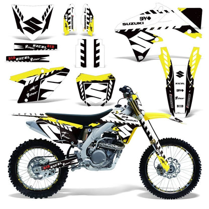 Graphic Stickers +#PLT/RIM Decals for Suzuki RMZ450 (2008–2017)