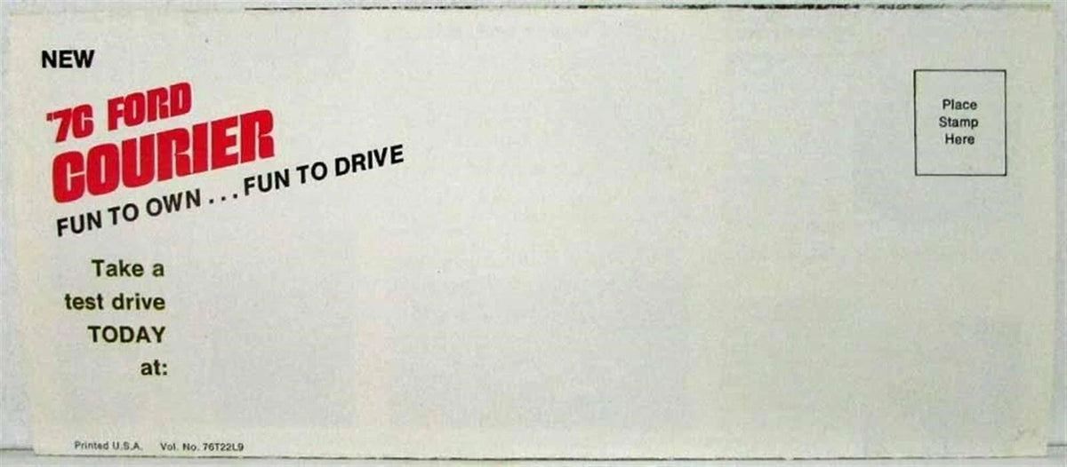 Sales Folder for Ford Courier Pickup Truck (1976)