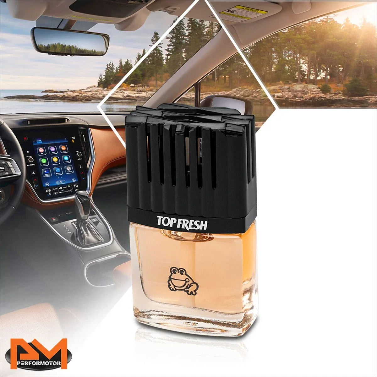 Air Freshener Clip-On for Car (9mL White Peach Scent)