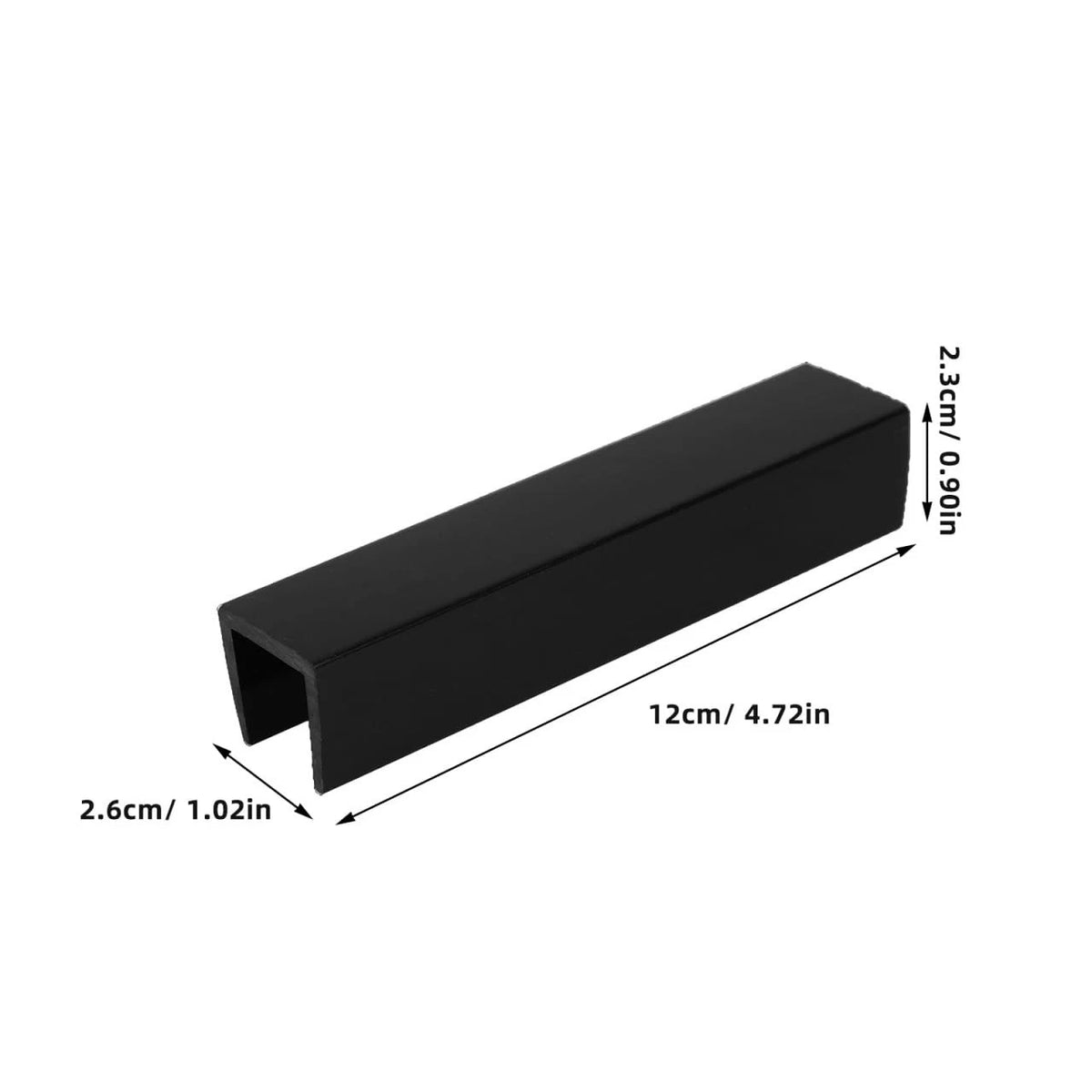 4X U-Shaped Fence Reinforcement Grooves for Stair Gate