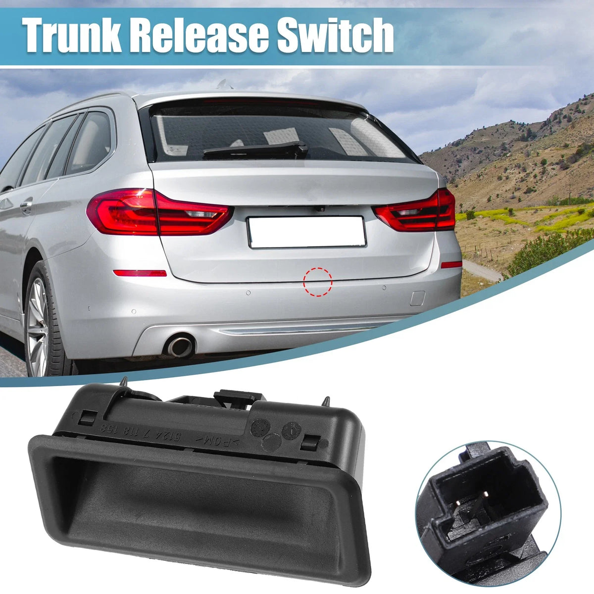Trunk Tailgate Handle Release Switch for BMW E60 E70 E82 E88 E91