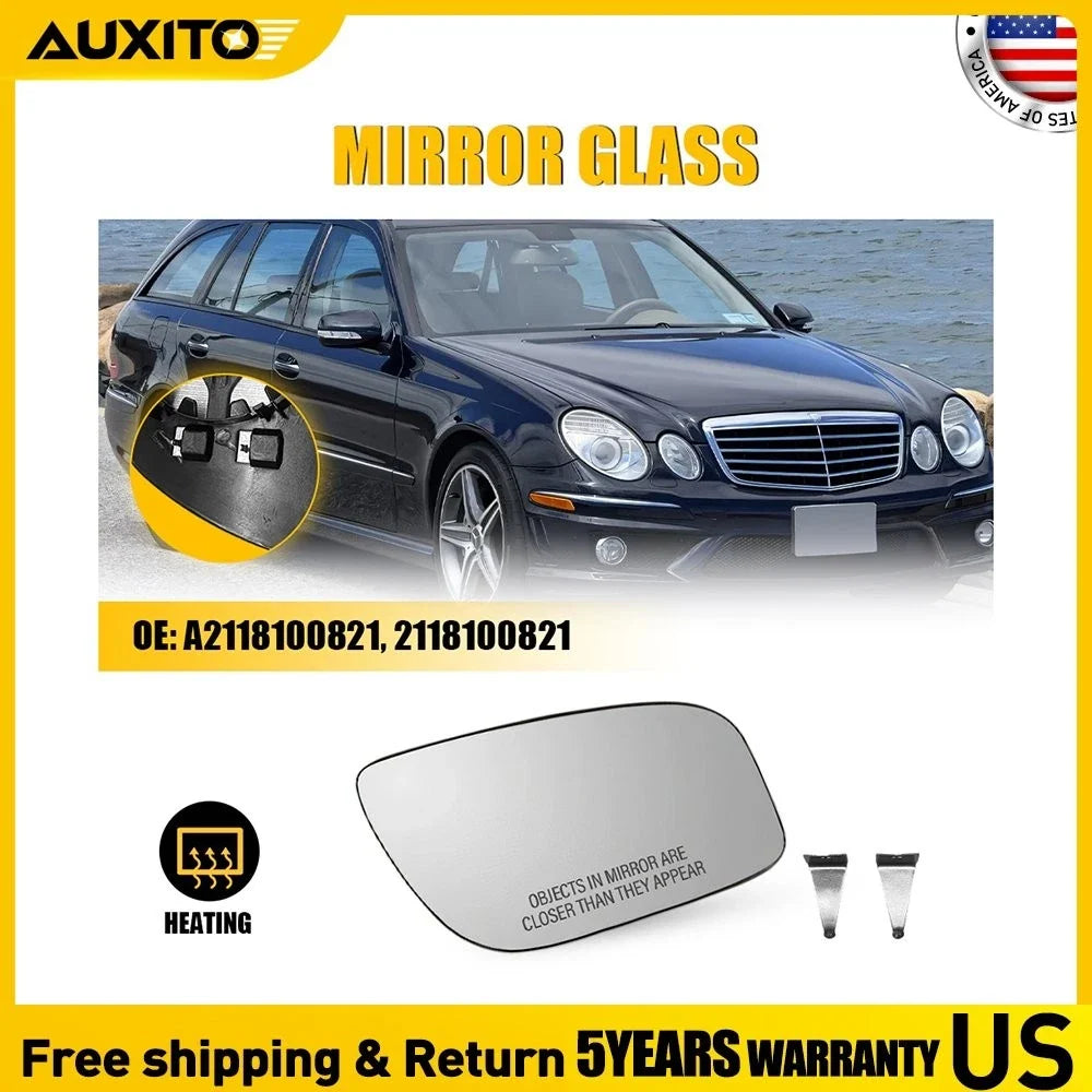 Heated Mirror Glass Right for Mercedes-Benz E Class W211 (2007–2009) OE 2118100821