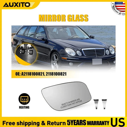 Heated Mirror Glass Right for Mercedes-Benz E Class W211 (2007–2009) OE 2118100821