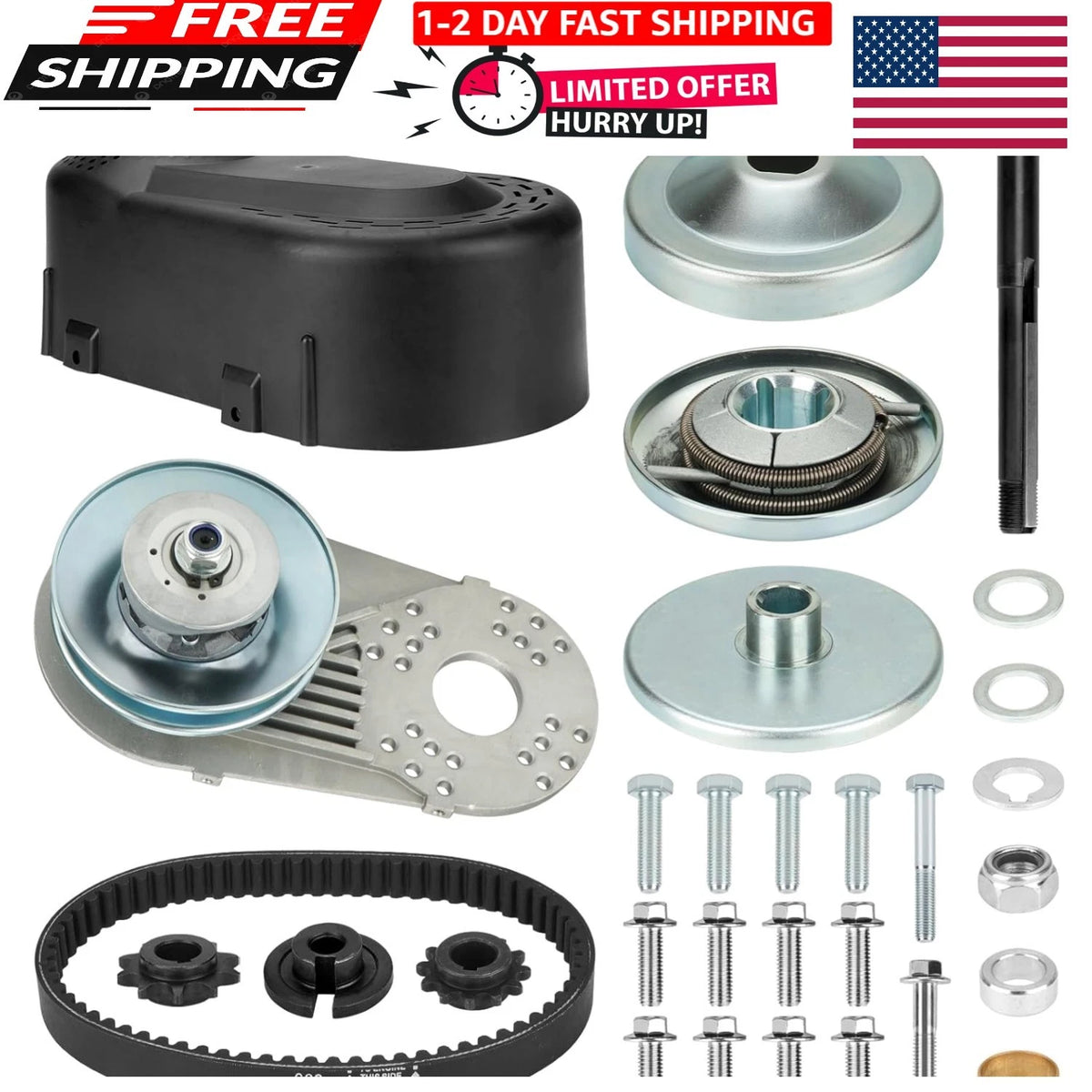 Clutch Kit for 30 Series 2-7HP Go-Kart Mini Bike (Customizable Performance)