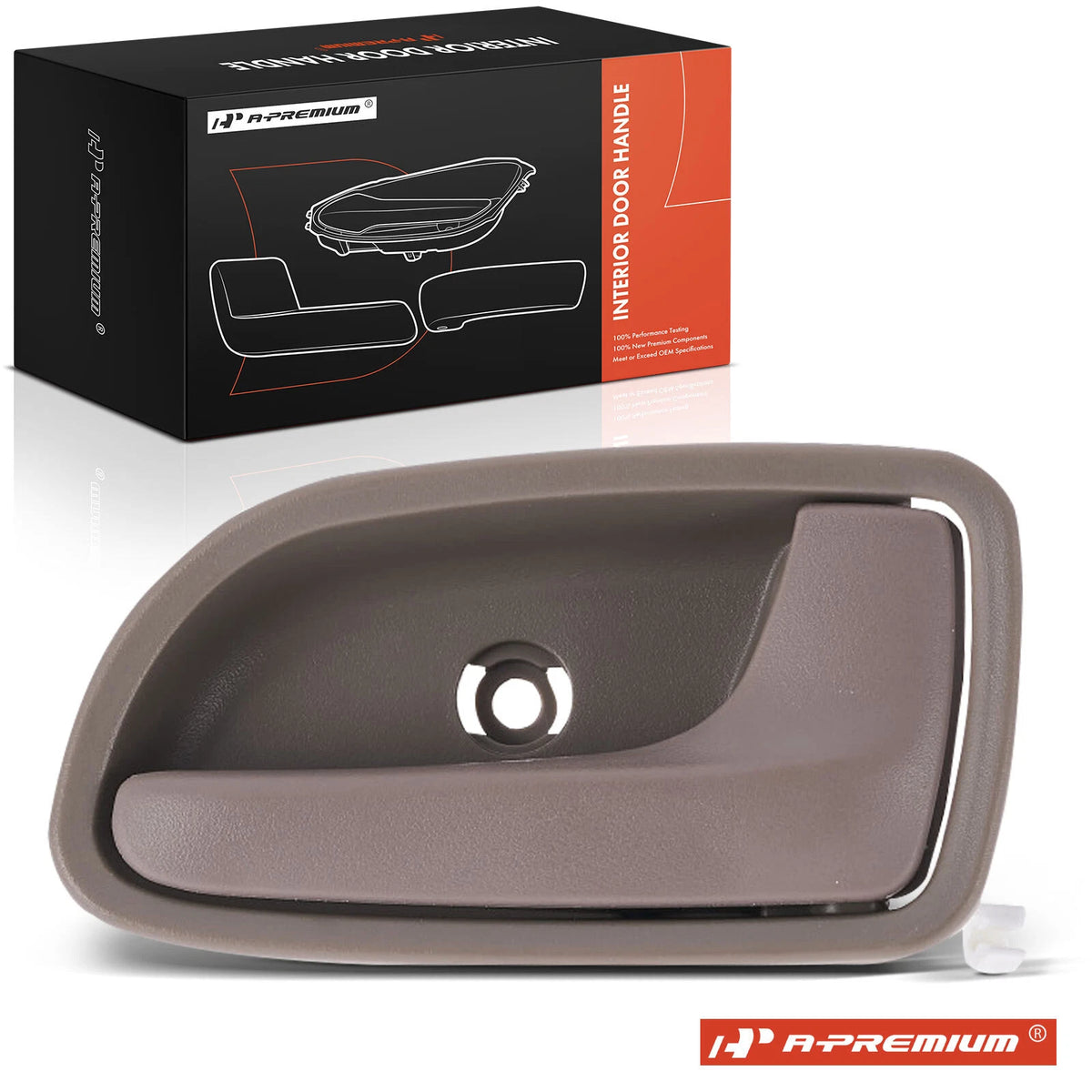 Rear Right Beige Plastic Interior Door Handle for Kia Rio (2002–2005) 83620-FD000BT, 83620-FD100BT, 82413
