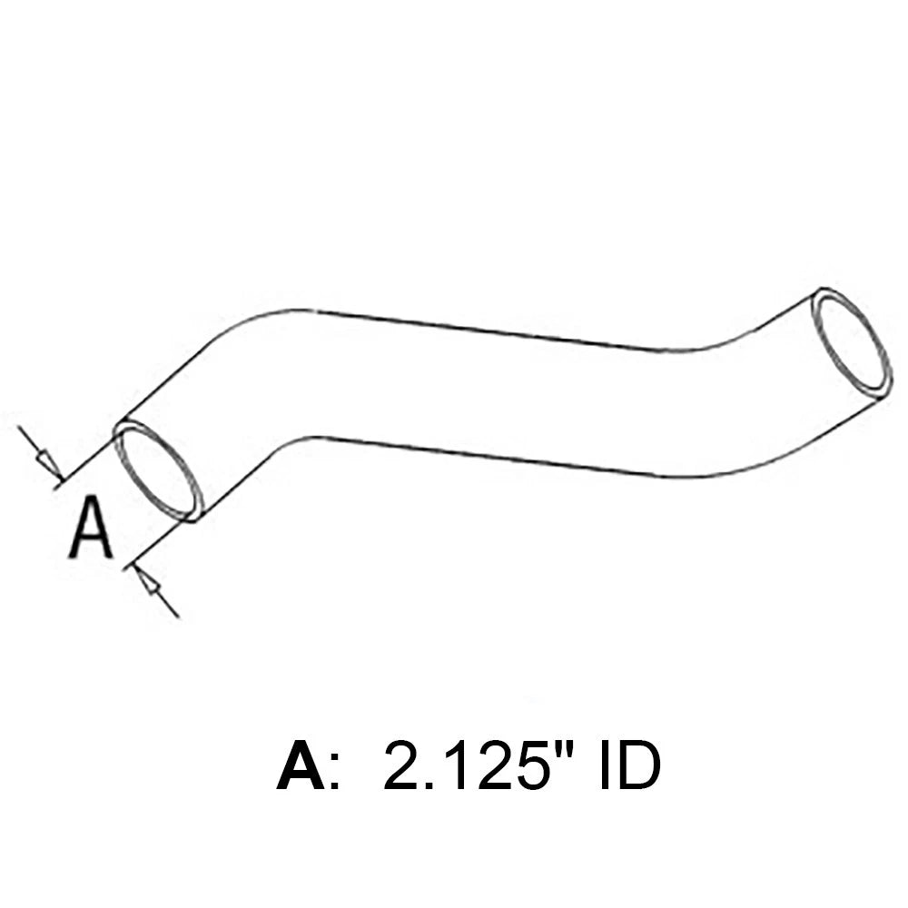 2.30 x 2.00 OD/ID Lower Radiator Hose for Massey Ferguson 1100 1130
