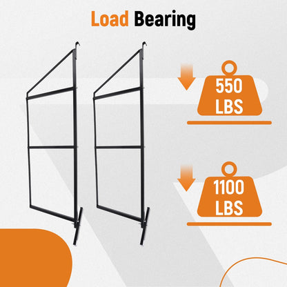 Set of 4 Powder Coated Shelving Brackets for Universal Use (BWLQSD)