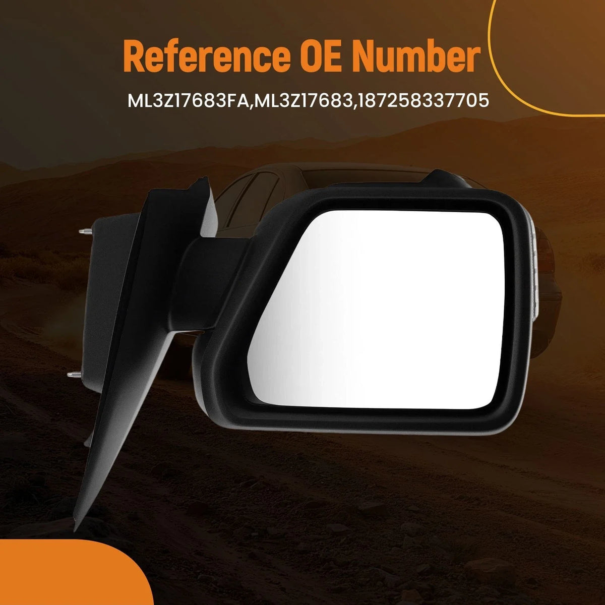 Left Side View Mirror for Ford F-150 Platinum (2021–2023) ML3Z17683 Heated