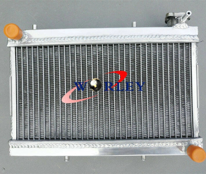 Aluminum Radiator + Blue Hose for Honda TRX250R (1988-1989)
