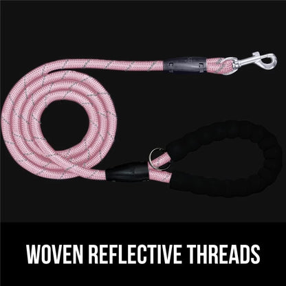 Heavy Duty Reflective Dog Leash for Small Dogs (33lb)
