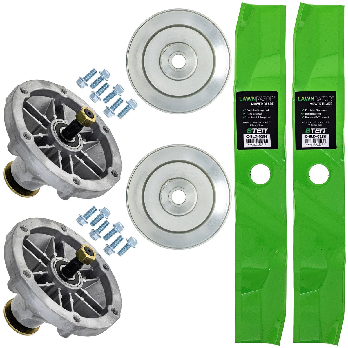 8TEN Blade Spindle Kit for Exmark Quest X-Series 48-Inch (103-6391, 103-6391-S, 126-4627)