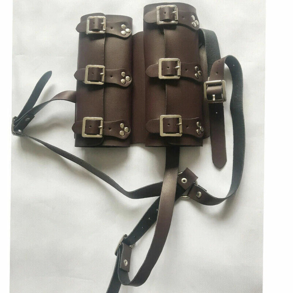 Medieval Style Sword Back Sheath Scabbard Holder for Warrior (One/Double Shoulders)