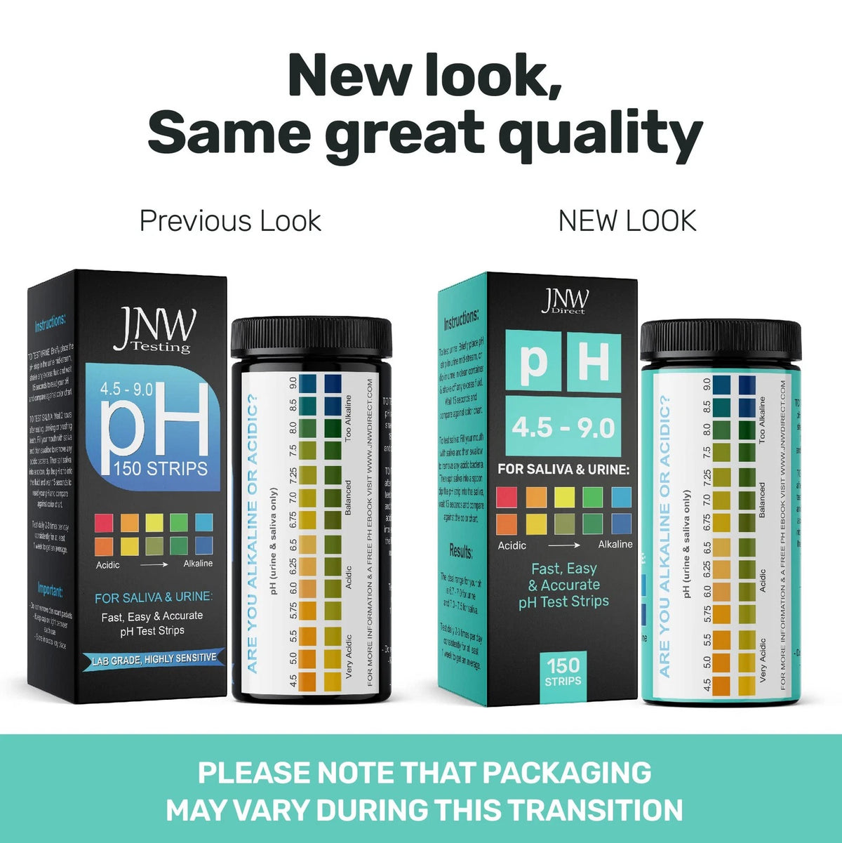 150 pH Test Strips for Urine and Saliva (Mega Value Pack)