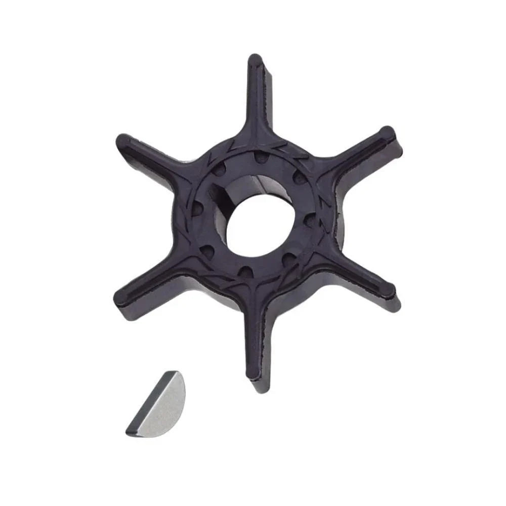 Water Pump Impeller with Key for Yamaha 9.9/15 HP Outboard (2 Stroke, 63V-44352-01)