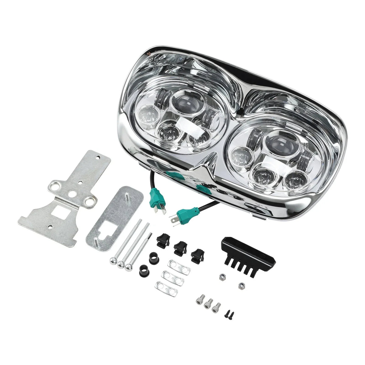 5.75" Dual LED Headlight Lamp Projector for Harley FLTR Road Glide (1998–2013)