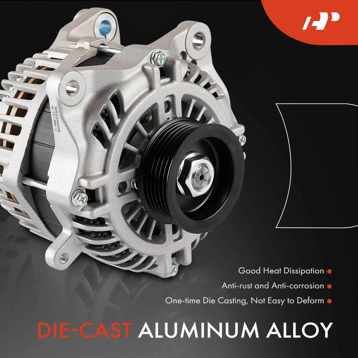 Alternator for Nissan Titan XD (2016–2019) 200A 6-Groove Pulley