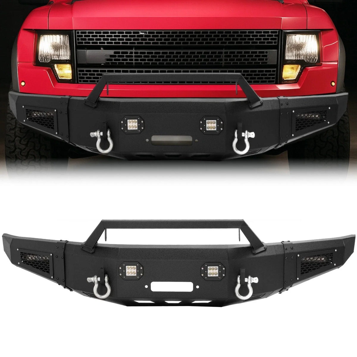 Off-road Front Bumper Assembly with Winch for Ford F150 SVT Raptor (2009–2014)