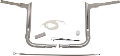 1-1/2" EZ Install Pointed Top Handlebar Kit for Harley (2014–2023) - Chrome