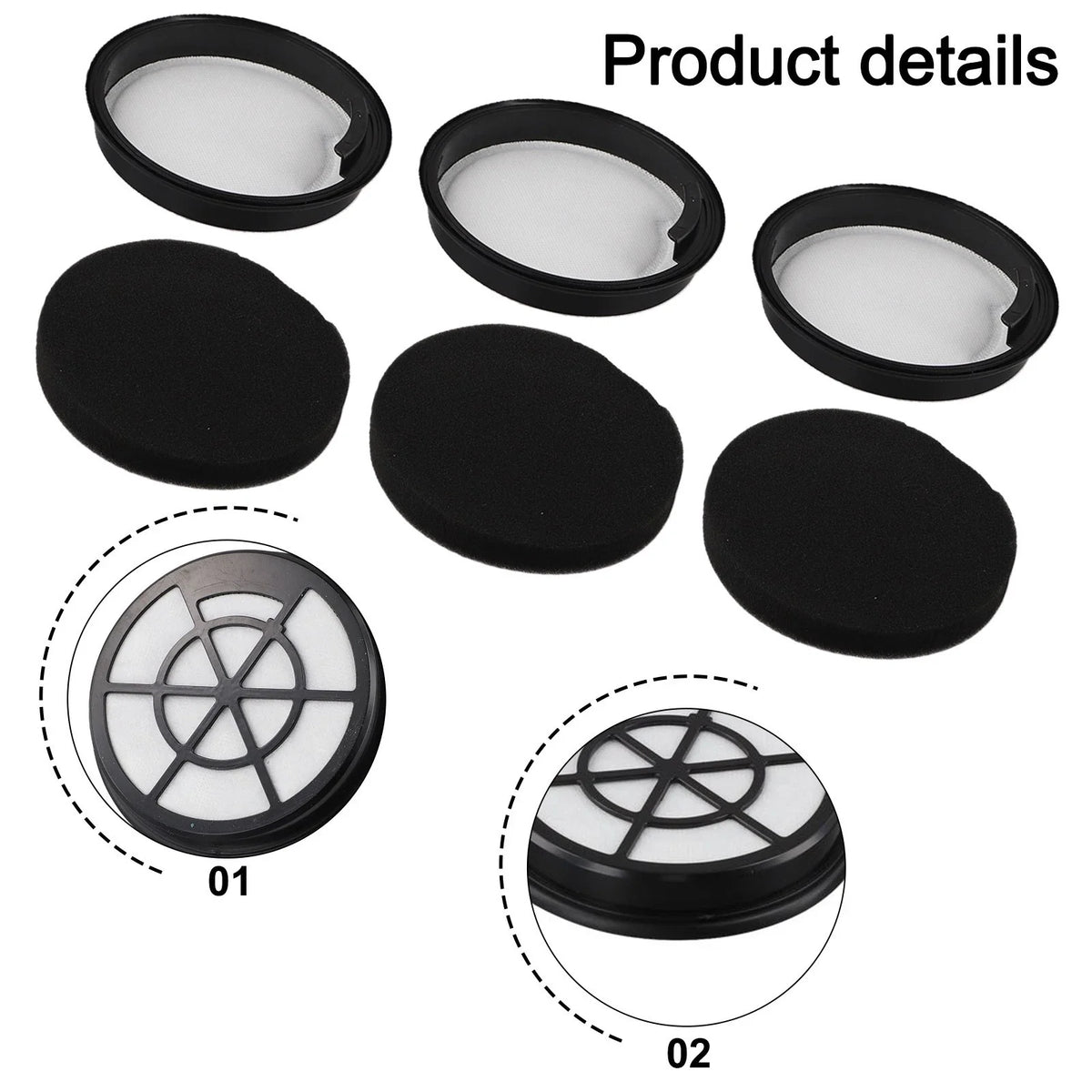 Replacement Sponge Filters for Eureka NEN Series (NEN1, NEN2, NEN3)