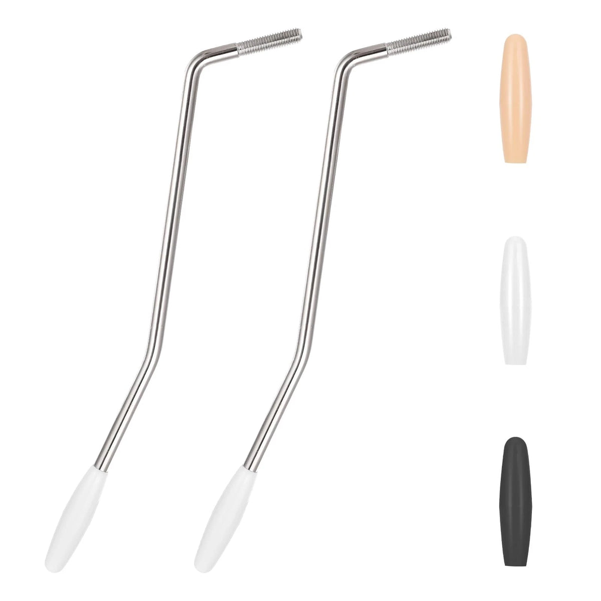 2Pcs Tremolo Arm for Electric Guitar (6mm & 5mm Thread) Silver