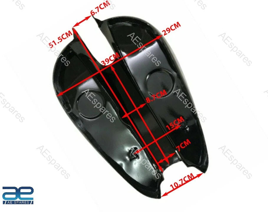 Fuel Gas Petrol Tank for Panther M100 M120 (Chrome/Black)