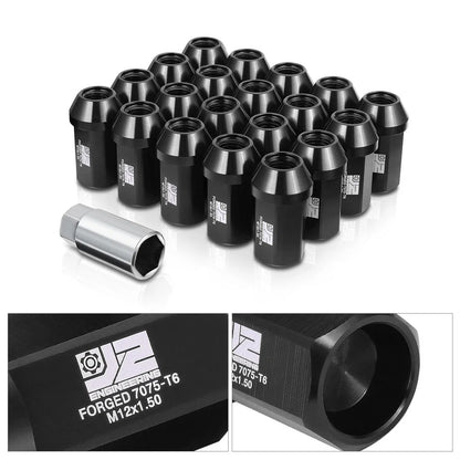 20Pcs J2 Aluminum M12x1.5 Closed End Acorn Lug Nuts for (N/A)