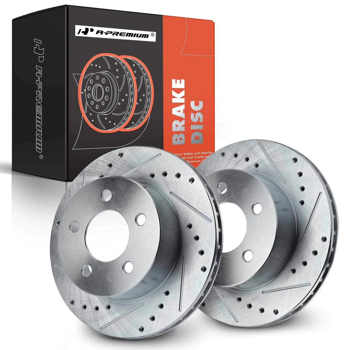 Front Drilled Brake Rotors for Jeep Grand Cherokee Wrangler (1993–1998)