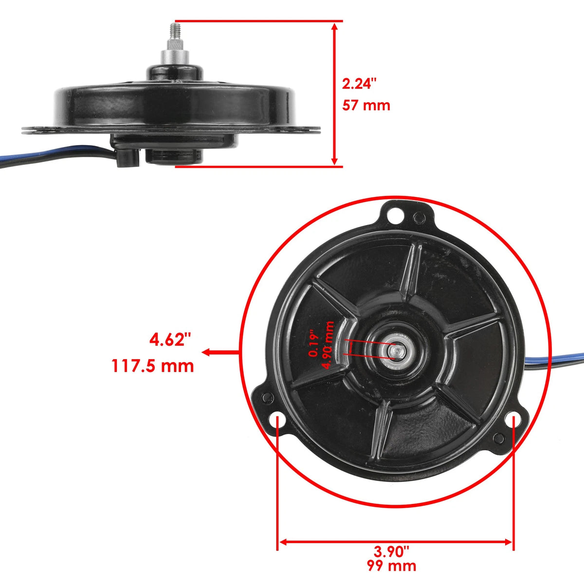 Radiator Cooling Fan Motor for Honda Pioneer 700 (2014–2026) RF137 - LAR, 19030-HL3-A01, 19030HL3A01