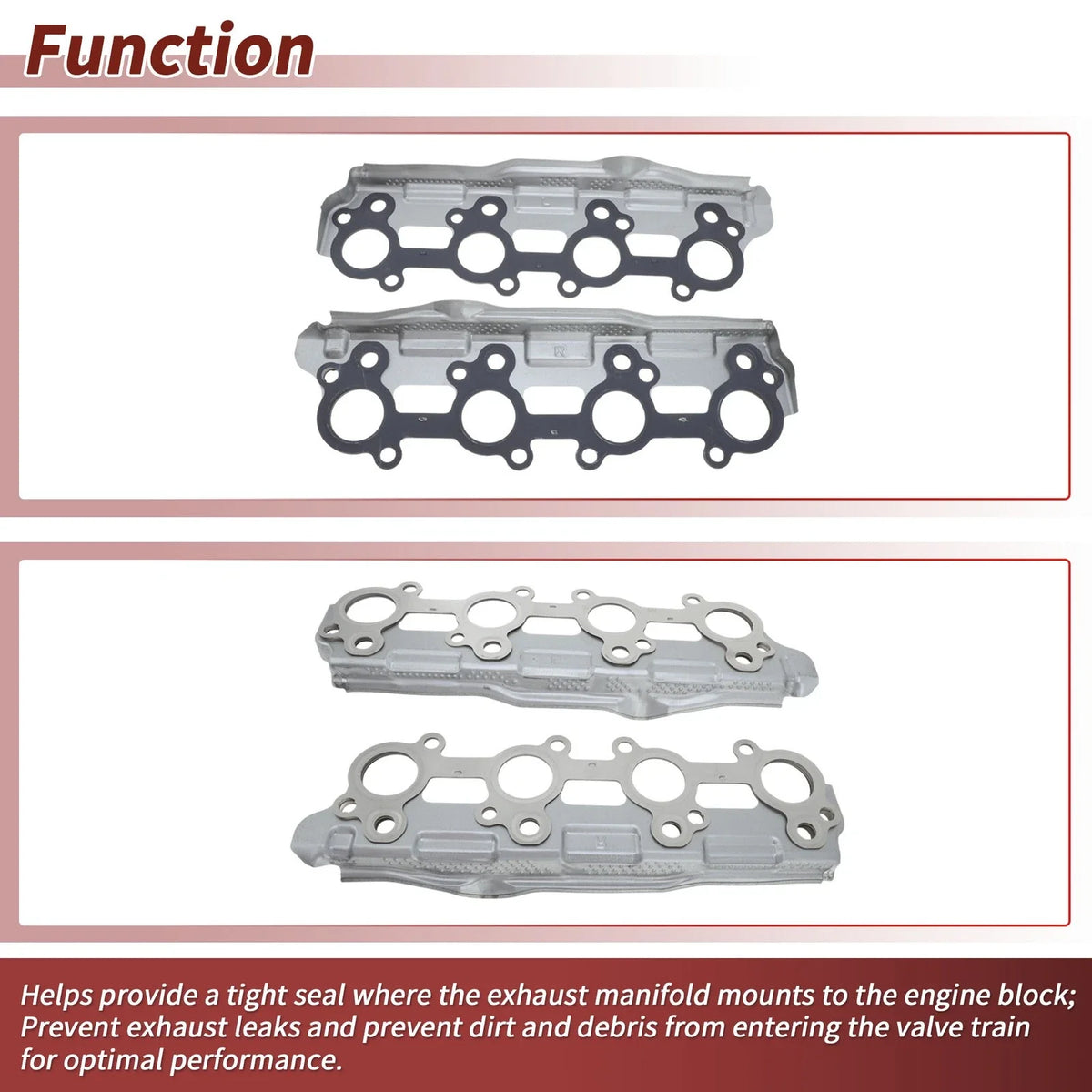 Exhaust Manifold Header Gasket for Toyota 4Runner (2005–2009) No. 1719850010
