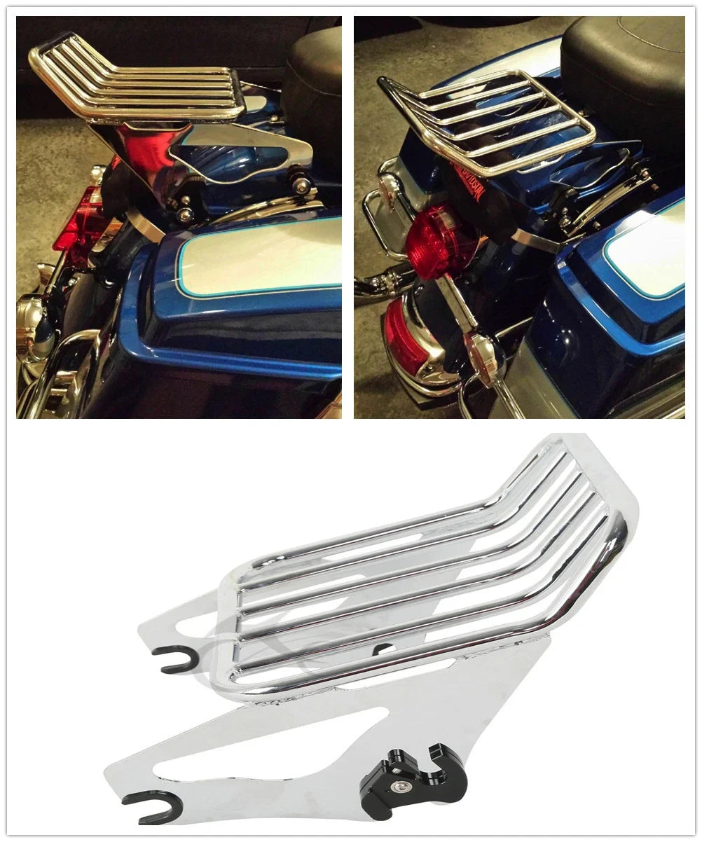 2X Luggage Rack Rails for Harley Touring Street Glide Road King (2009–2023)