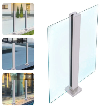 304 Stainless Steel Glass Railing Post 65cm for Balcony and Deck Safety