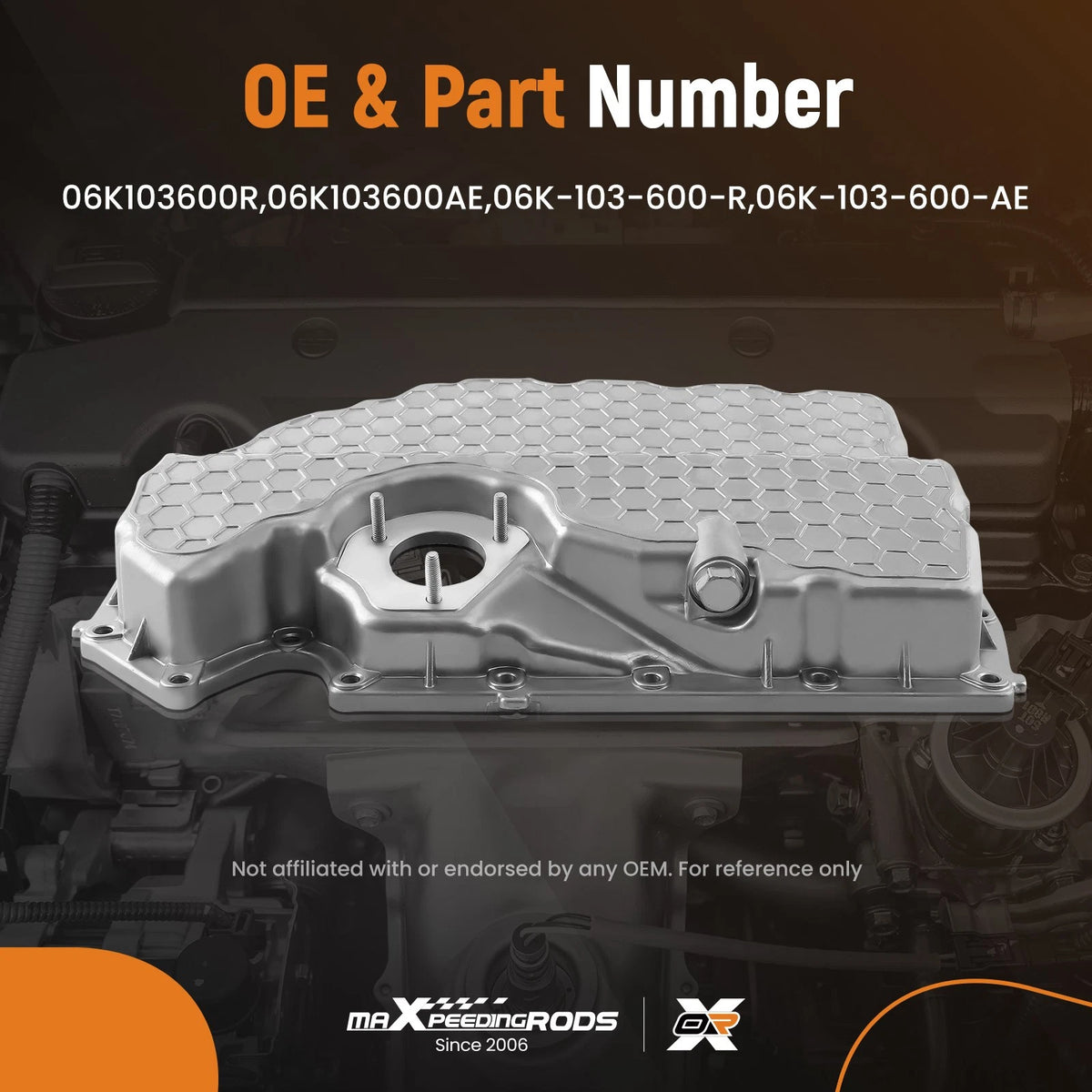 Lower Engine Oil Pan Kit for Audi A3 (2015–2016) 06K-103-600-R, S7LWQX