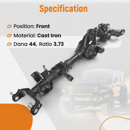 Front Axle Housing Dana 44 3.73 Ratio for Jeep Wrangler JL (2018) 68400405AA