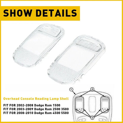Overhead Dome Light Lens for Dodge RAM 1500 2500 3500 (2002–2008)