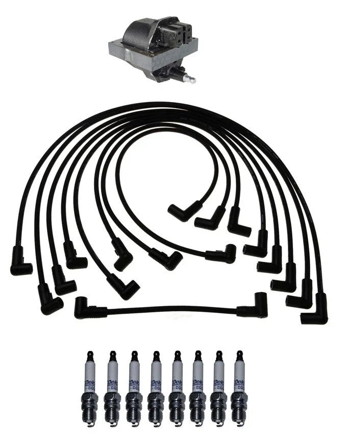 Ignition Wires & Spark Plugs Kit for Chevrolet G10 C2500 Suburban Jimmy (V8)
