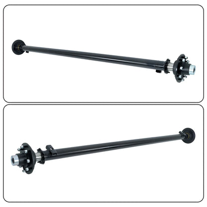 7000lbs Trailer Axle for 8 Lug Trucks (89" Hub Face, 74" Spring Center)