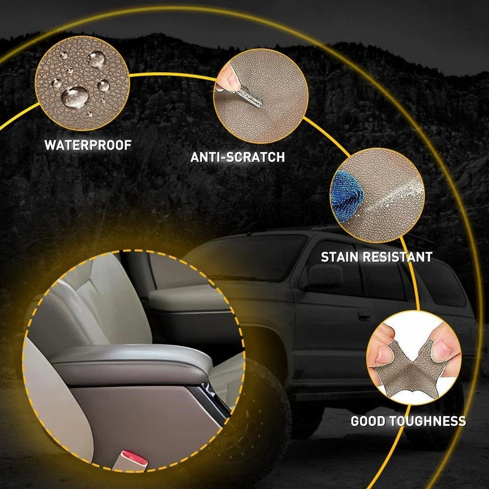 Console Lid Armrest Vinyl Cover for Toyota 4Runner (1996–2002) Dark Tan