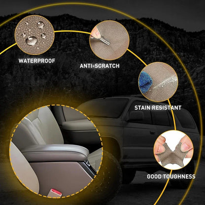 Console Lid Armrest Vinyl Cover for Toyota 4Runner (1996–2002) Dark Tan