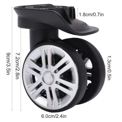 1 Pair Luggage Suitcase Wheels for Trunk (Universal Fit)