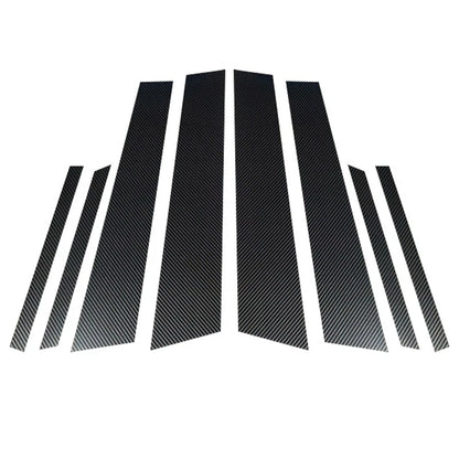 8pc Carbon Fiber Exterior Pillar Posts for Honda Civic (2012–2015)