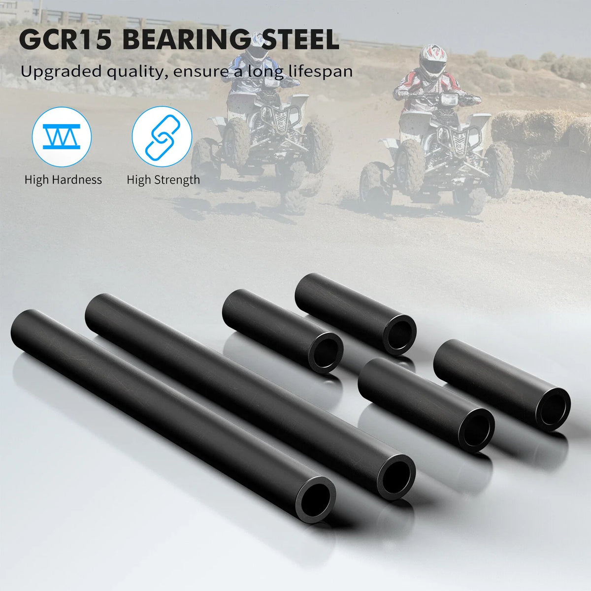 Set of 6 Front A-Arm Shaft Collars for Yamaha Blaster 200 (2000–2006)