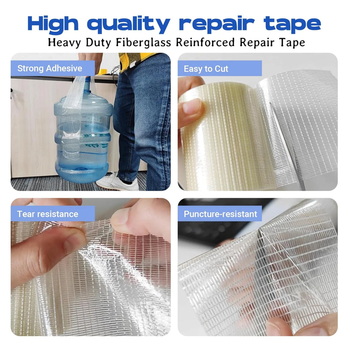 5in x 39FT RV Awning Repair Tape Kit - Transparent