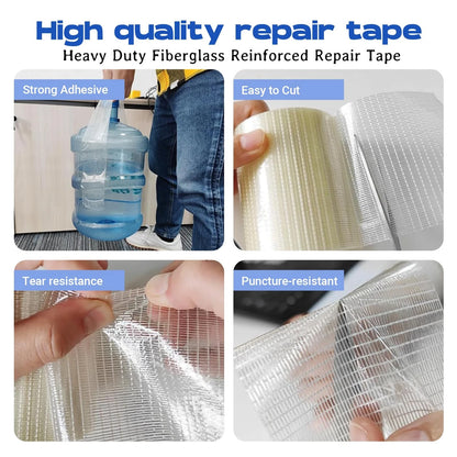 5in x 39FT RV Awning Repair Tape Kit - Transparent