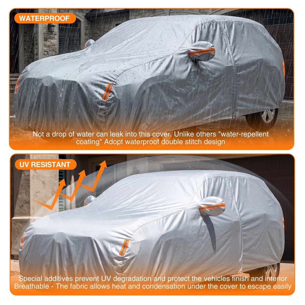 Heavy Duty Waterproof Car Cover for Ford Puma (NEV A52-73-Y-M)